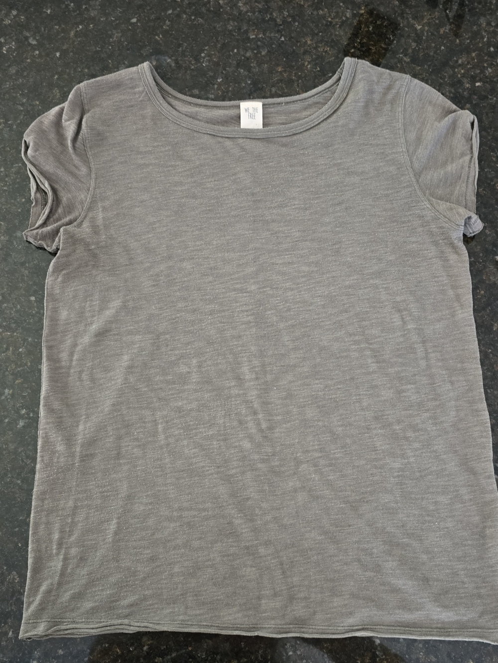 Free People Greenish Gray Tee